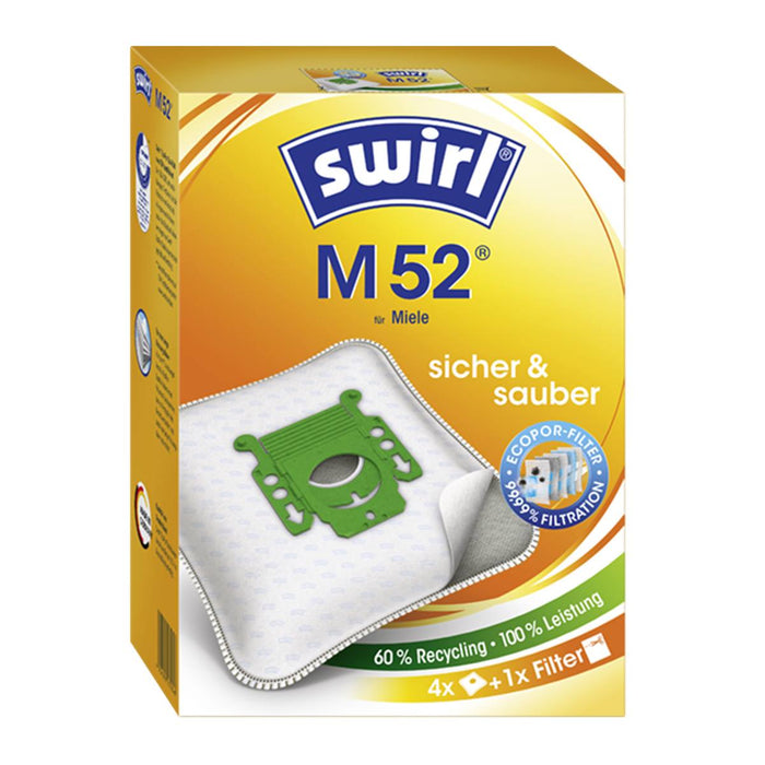 Staubsaugerbeutel Swirl M52 oder Hausmarke SSW 604 Microvlies