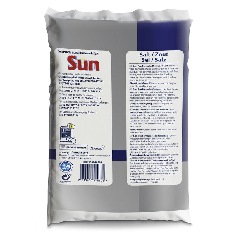 Sun Pro Formula Dishwash Salt 2Kg Geschirrspülsalz mit grobem Granulat
