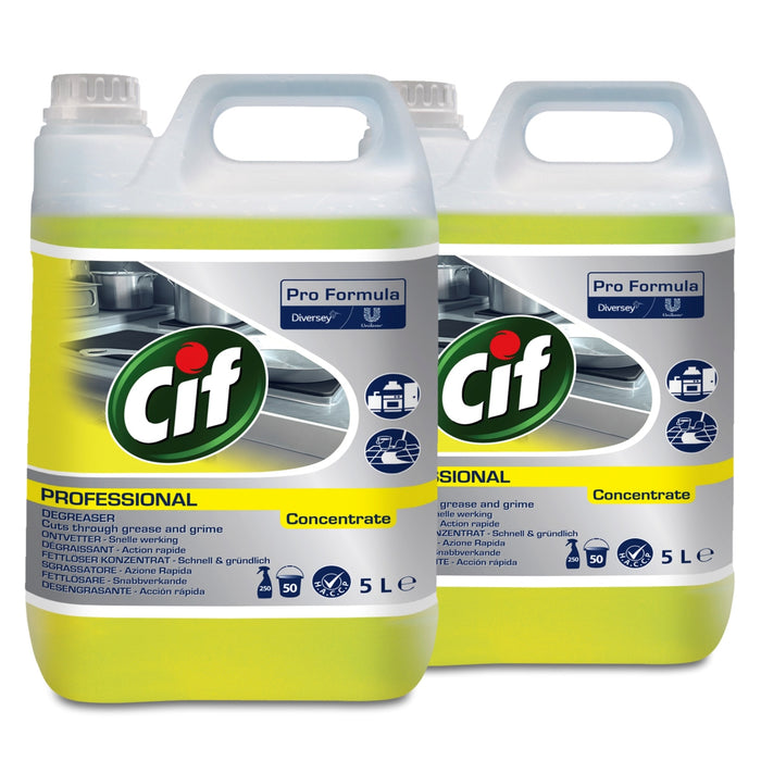 Cif Fettlöser Reiniger, Fettreiniger Professional 5L x 2