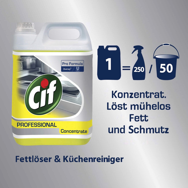 Cif Fettlöser Reiniger, Fettreiniger Professional 5L x 2