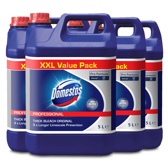 Domestos Professional Hygienereiniger Classic 5Lx4 Desinfizierendes Bleichmittel