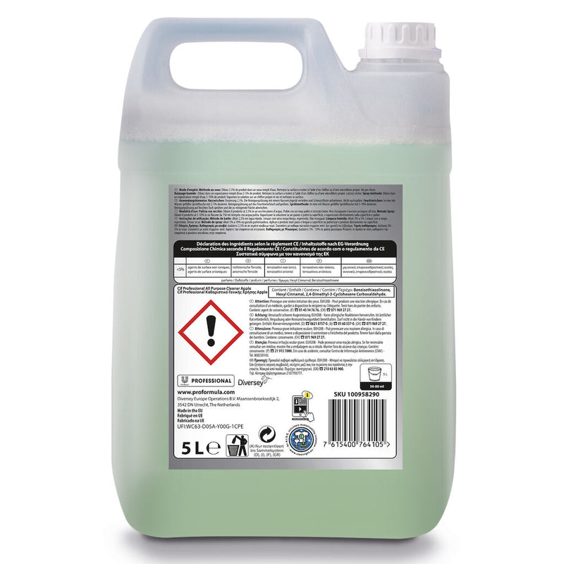 Cif Professional Allzweckreiniger Apfel 2x5L Allzweck- und Bodenreiniger