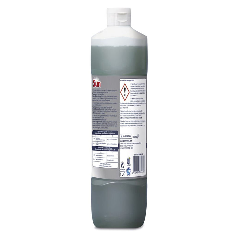 Sun Professional Handgeschirrspülmittel 1L Handgeschirrspülmittel mit Zitronenduft