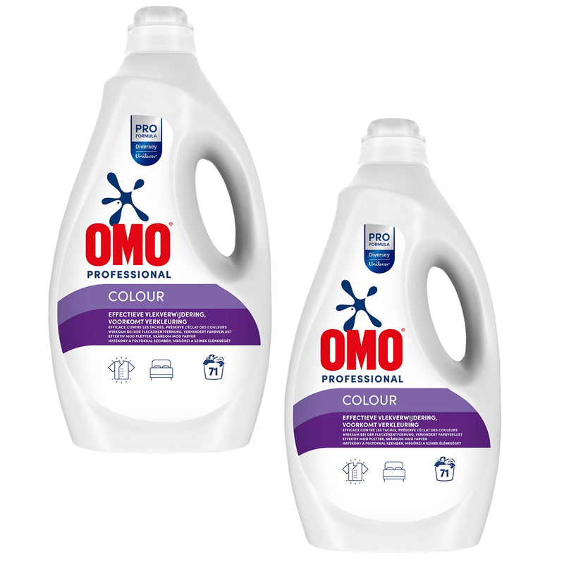 Omo Professional Colour flüssig 2x5L Flüssigwaschmittel für Buntwäsche