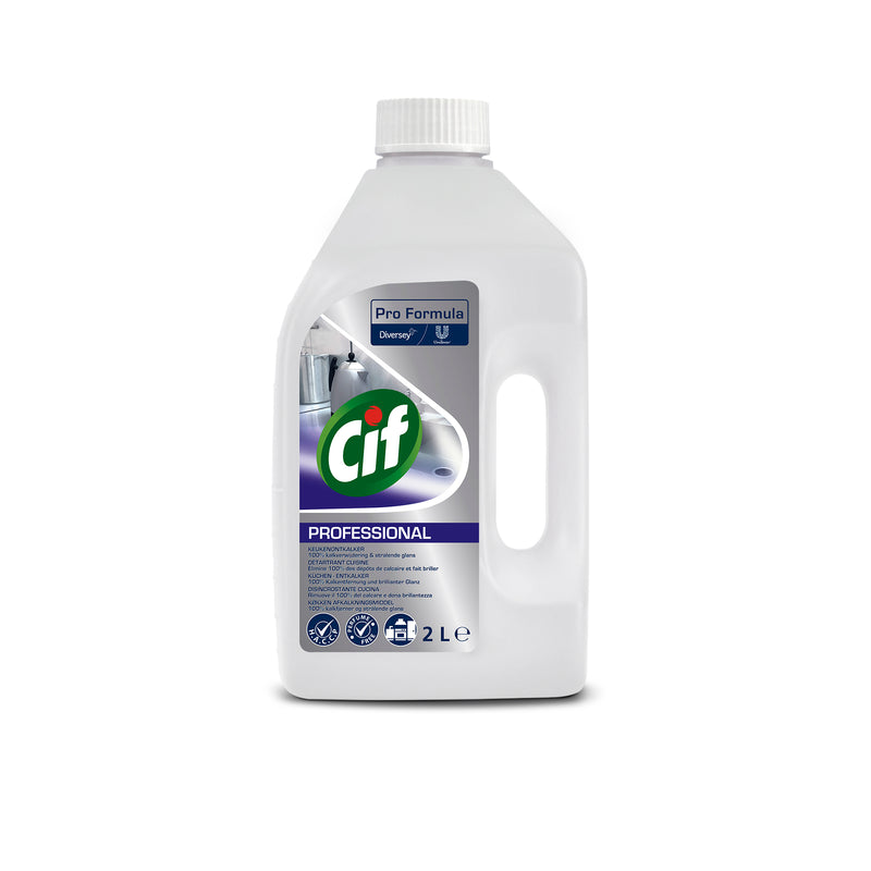 Cif Pro Formula Kalklöser 2L Entkalker für effektive Kalkentfernung und strahlende Sauberkeit
