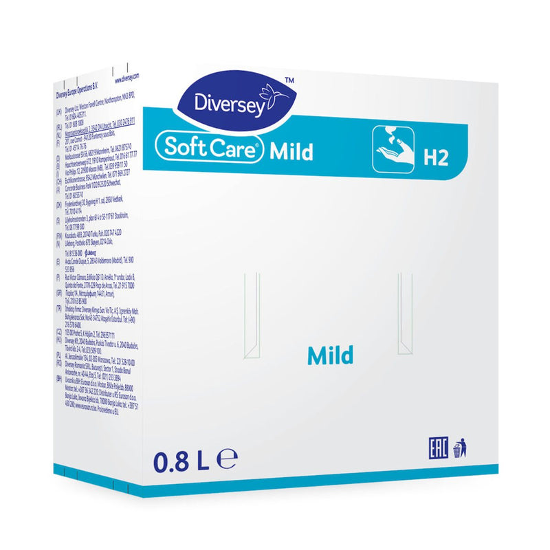 Handwaschlotion Flüssig Seife Soft Care Mild H2 6x0,8L cremige Seifenlotion