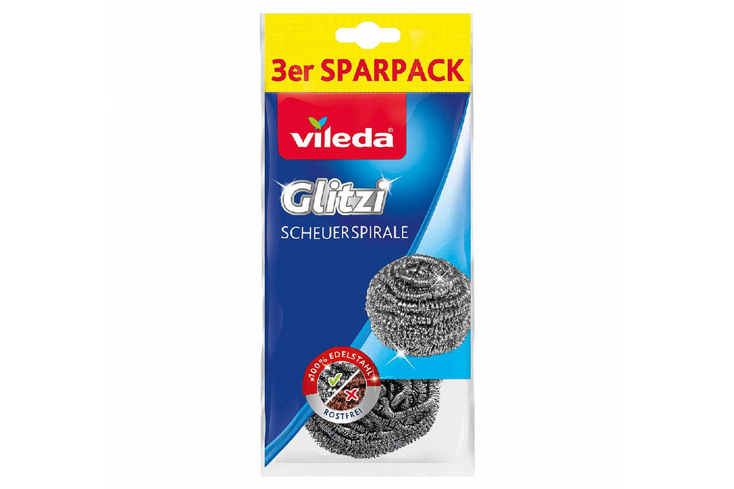 VILEDA Spiral-Topfreiniger Glitzi 3er Pack