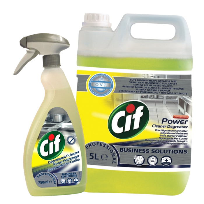 Cif Fettlöser Reiniger, Fettreiniger Professional 5L + 0,75L Sprühflasche