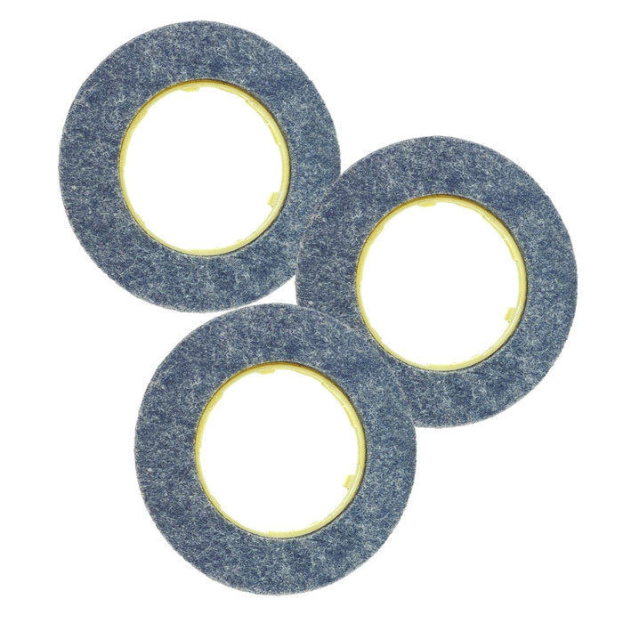 Polierbeläge im 3-er Set für Reinigungsbürste Vorwerk Pulilux PL515