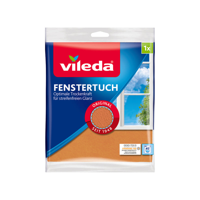 Vileda Fenstertuch 1er Pack Mikrofaser 40x36 cm
