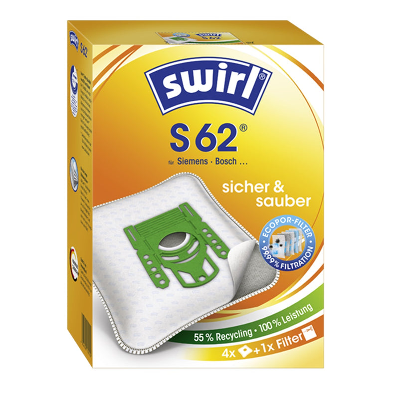 Staubsaugerbeutel Swirl S62 oder Hausmarke SSW 616 Microvlies