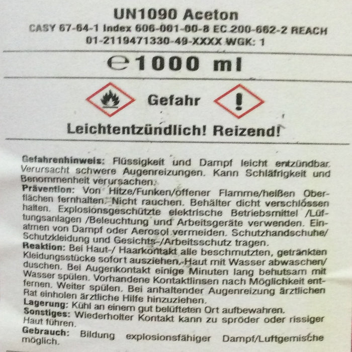JaTop 1L Nagellackentferner, Nagellack Remover mit Aceton