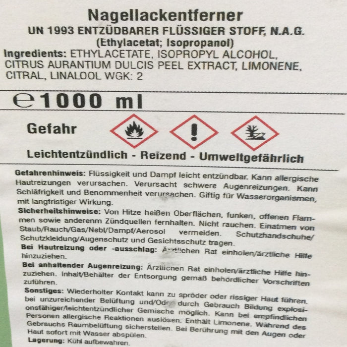 JaTop Nagellackentferner, Remover, Acetonfrei, 500 Zelletten, Dispenser