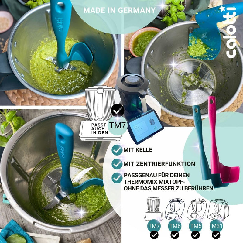 Drehkellenspatel kompatibel für Thermomix TM31, TM5, TM6, TM7 zum Entnehmen