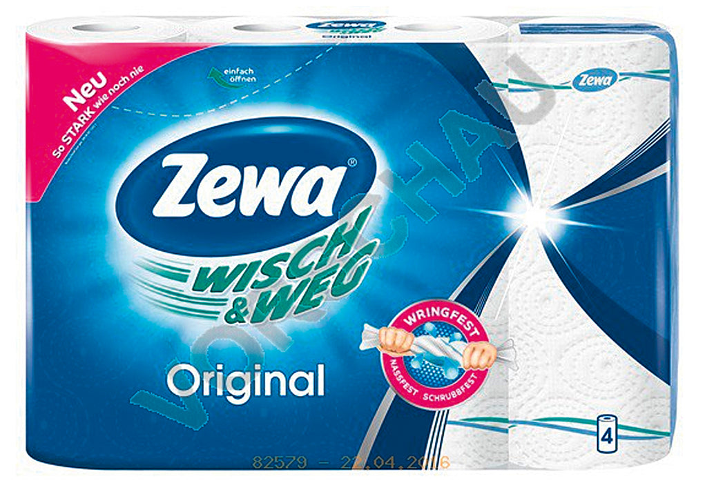 ZEWA Küchenrolle Wisch & Weg Original 45 Blatt 4er Pack x 3 mal