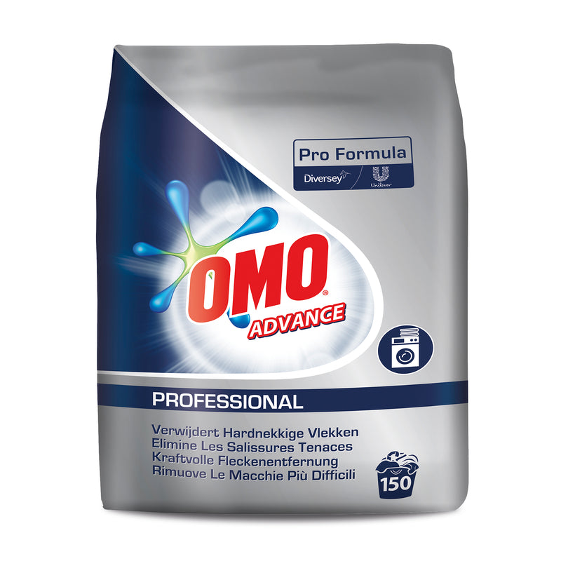 Omo Professional Advance Vollwaschmittel 14.25kg - Enzymatisches Pulverwaschmittel für alle Textilien, ideal zur Entfernung hartnäckiger Flecken