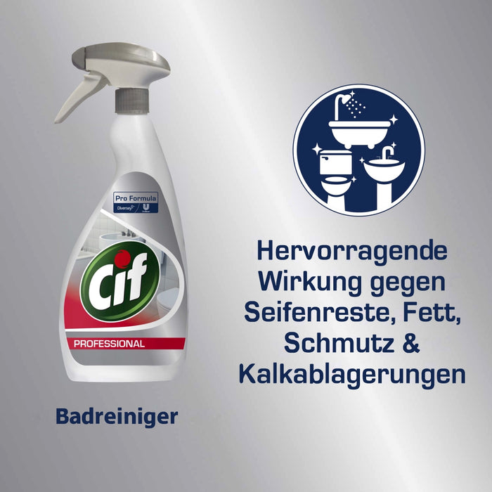 Cif Professional Badreiniger Anti-Kalk-Formel Sprühflasche 0,75L