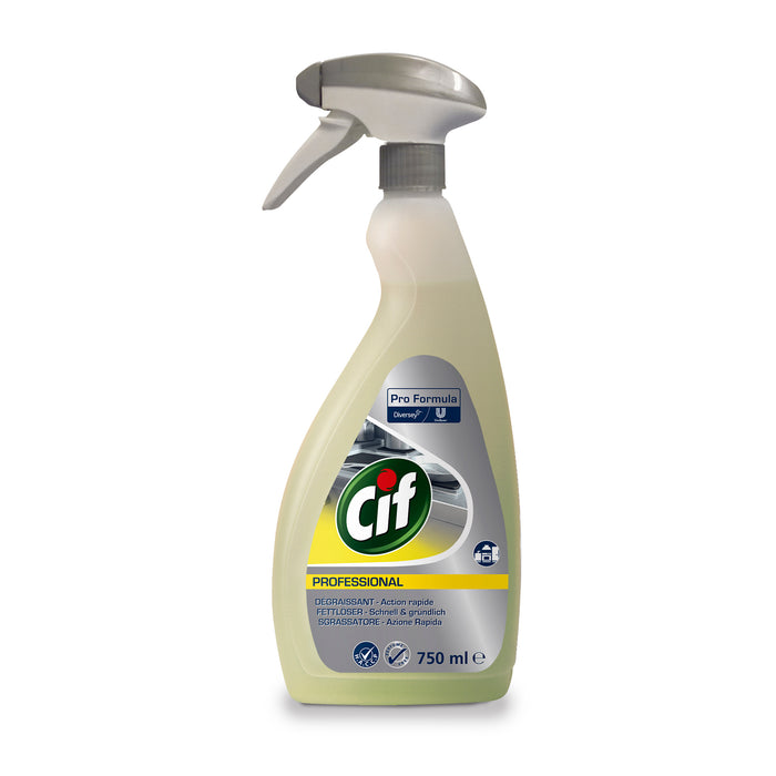 Cif Fettlöser Reiniger, Fettreiniger Professional 5L + 0,75L Sprühflasche