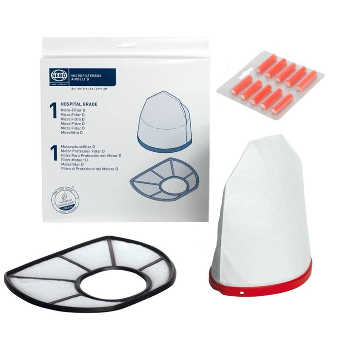 Set Sebo Filter, Mikrofilterbox D, f. Sebo Staubsauger Airbelt inkl. Duft 8191ER