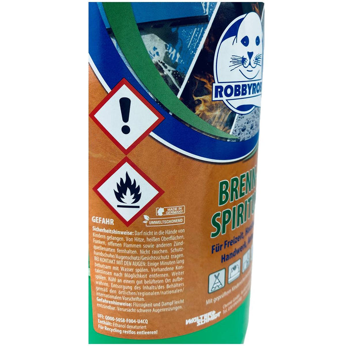ROBBYROB Brennspiritus 1 l Alkoholreiniger