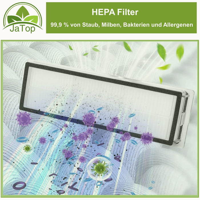 Zubehörset geeignet für Roboter Saugroboter Xiaomi X10+/ X20+ ;Dreame plus JaTop Uniwisch 0,75L