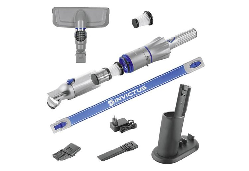 Invictus Akkusauger anth-blau 12tlg