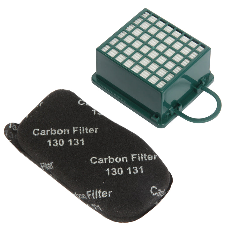 Set geeignet für Vorwerk Kobold 130/131- Hepafilter und Kohlefilter