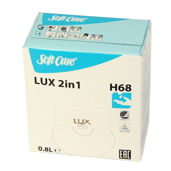 Duschgel & Shampoo Soft Care LUX 2in1 H 68, 800 ml für Spender
