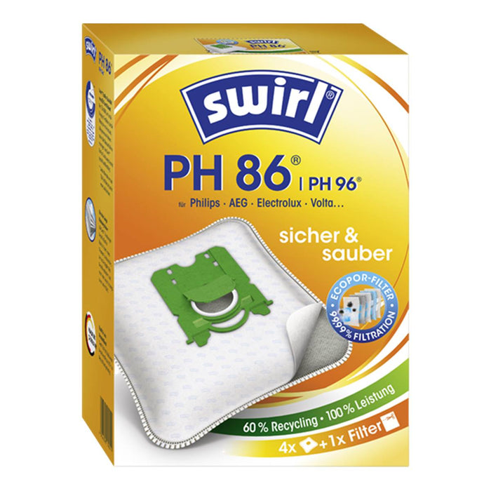 Staubsaugerbeutel Swirl PH86 oder Hausmarke SSW 605 Microvlies