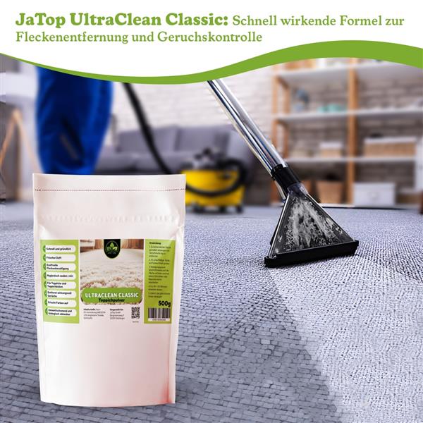 UltraClean Classic Teppichreinigungspulver, Teppichpulver, 500 gr