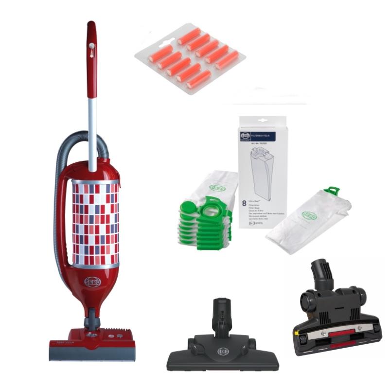 Staubsauger SEBO Felix 1 Premium ROSSO, 875 W (rot) incl. Zubehör