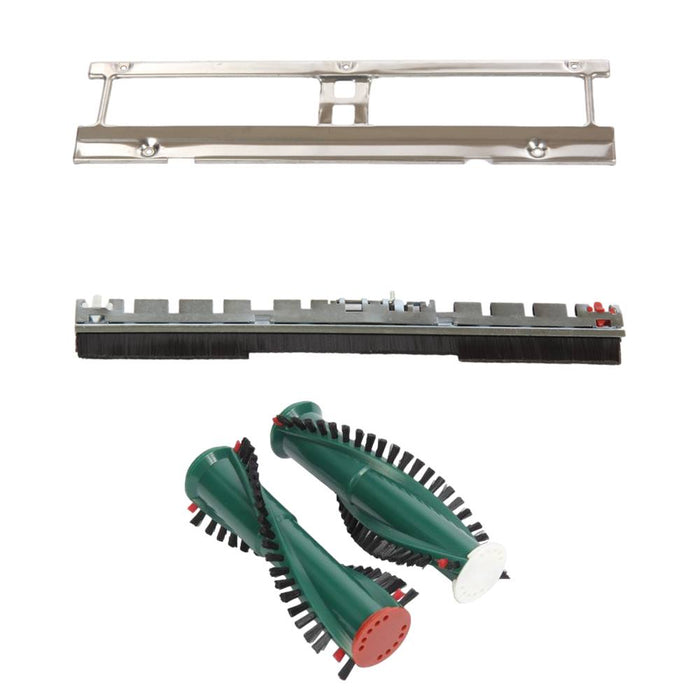 Set inkl. Frontbürste, Bodenblech, Ersatzbürsten geeignet für Vorwerk EB 350/351