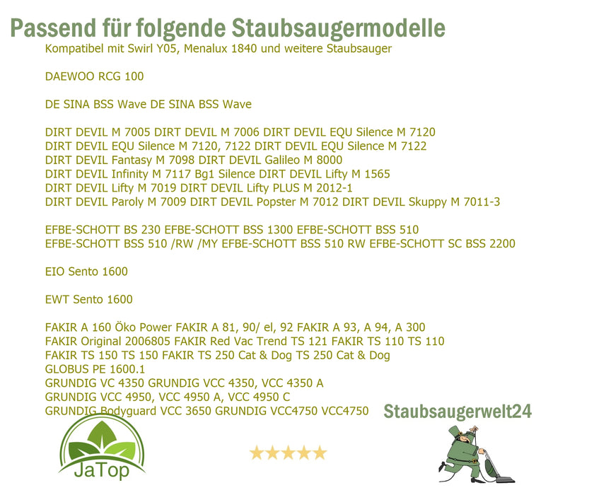 30 Staubsaugerbeutel geeignet für Aldi DV 102,DIV 109, KS 5123,6122 Filtertüten