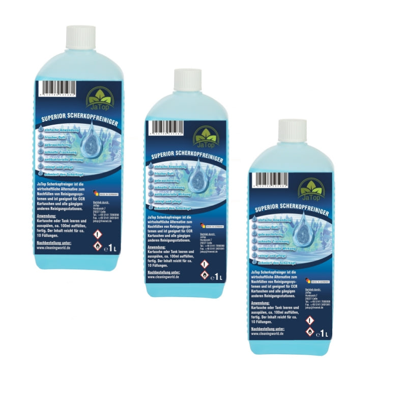 3 Liter JaTop Scherkopfreiniger geeignet für Braun, Panasonic