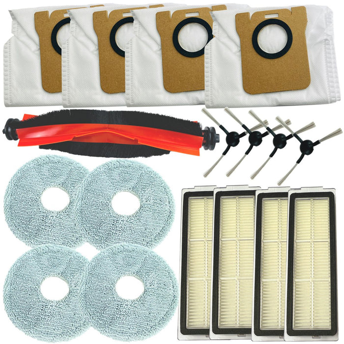 Zubehörset geeignet für Xiaomi Robot X20 Max & X20 Pro – Komplettpaket für gründliche Reinigung