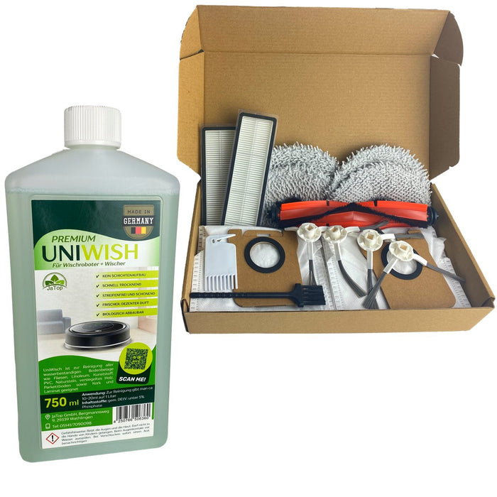 Zubehörset geeignet für Roboter Saugroboter Xiaomi X10+/ X20+ ;Dreame plus JaTop Uniwisch 0,75L