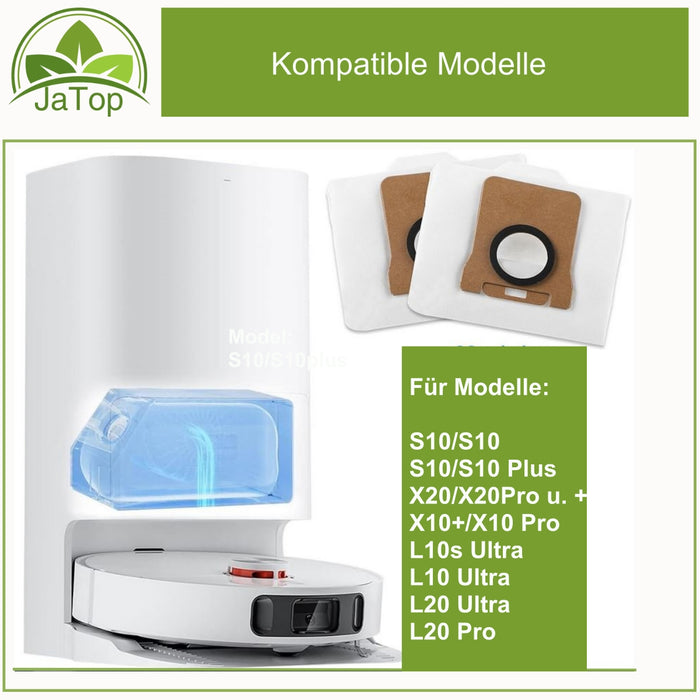 5 Staubsaugerbeutel geeignet für Xiaomi Saugroboter X10+X20+S10+Dreame L10s Ultra+L10 Ultra+ L20 Ultra+L20 Pro