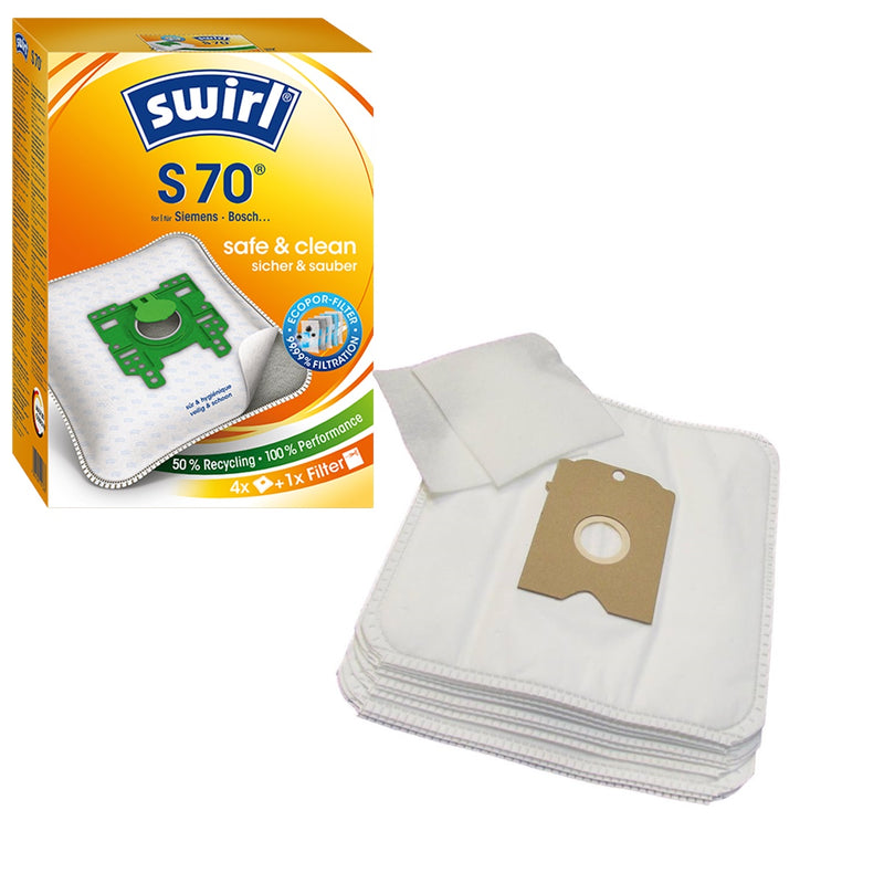 Staubsaugerbeutel Swirl S70 oder Hausmarke SSW 609 Microvlies