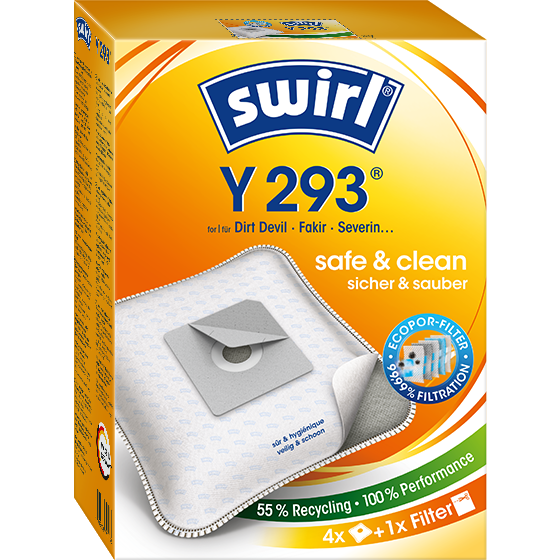 Staubsaugerbeutel Swirl Y293 oder Hausmarke SSW 606 Microvlies