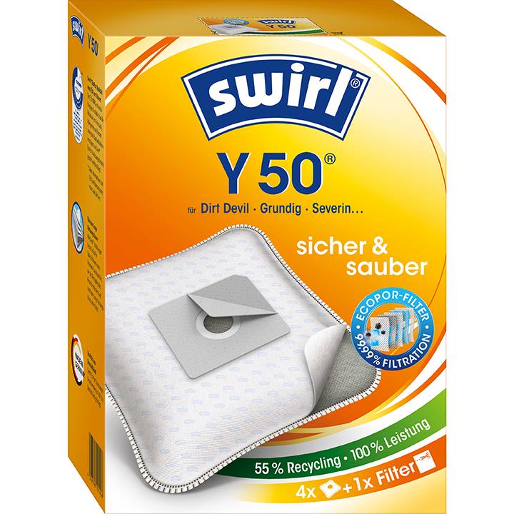 Staubsaugerbeutel Swirl Y50 oder Hausmarke SSW 607 Microflies