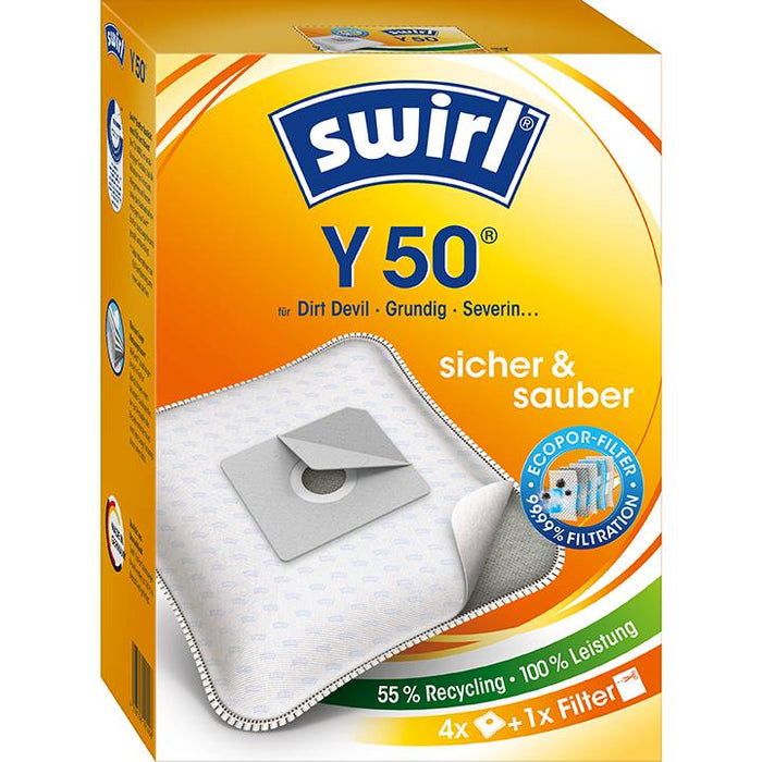 Staubsaugerbeutel Swirl Y50 oder Hausmarke SSW 607 Microflies