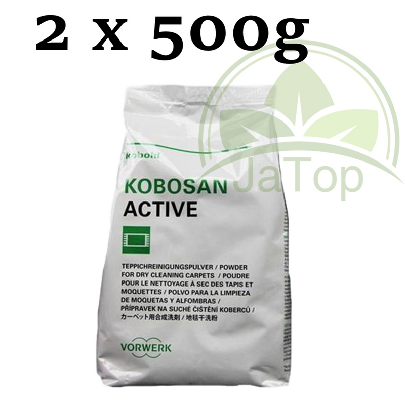 Original Vorwerk Kobosan, 1 kg, Active Teppich-Pulver Reinigungspulver