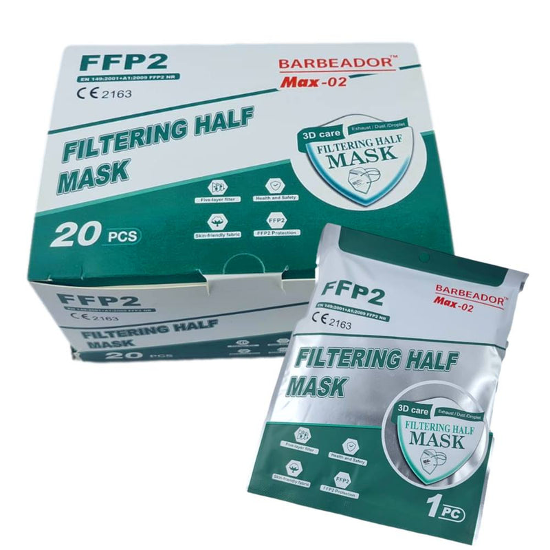 Mund Nasen Schutz Maske  Weiß CE zertifiziert 20 Stk