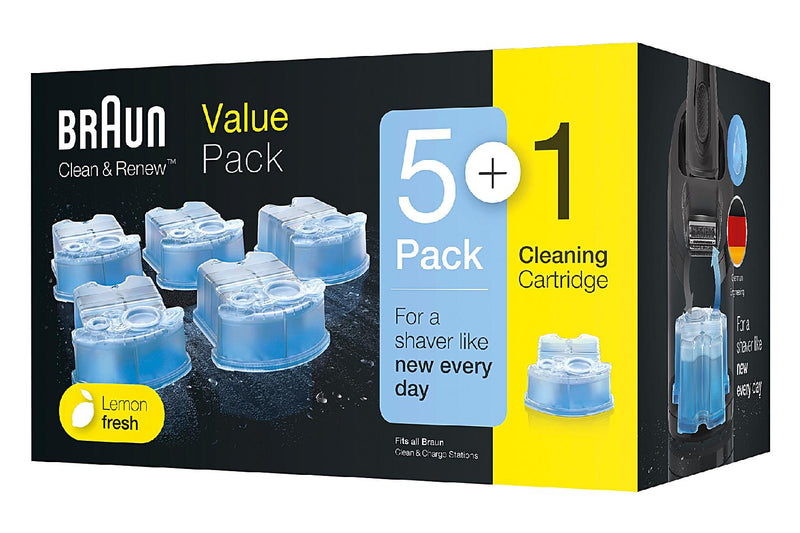 Original Braun Clean + Renew CCR Kartuschen + 1l JaTop Nachfüllung
