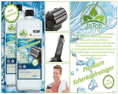 JaTop Scherkopfreiniger für Reinigungsstation Braun Clean & Renew System 2L